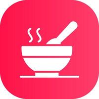 Hot Soup Creative Icon Design vector