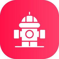 Fire Hydrant Creative Icon Design vector
