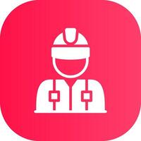 Worker Creative Icon Design vector