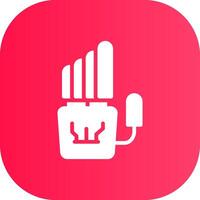 Robot Hand Creative Icon Design vector
