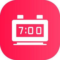 Digital Clock Creative Icon Design vector