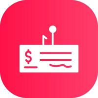 Cheque Fraud Creative Icon Design vector