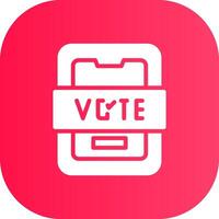 votar diseño de icono creativo vector