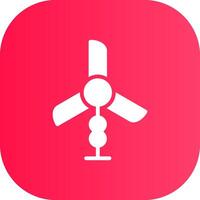 Wind Turbine Creative Icon Design vector