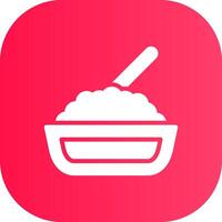 Rice Creative Icon Design vector