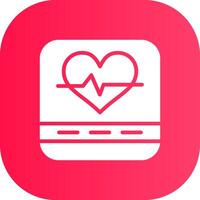 Heart Rate Creative Icon Design vector