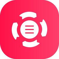 Circle Arrow Process Creative Icon Design vector