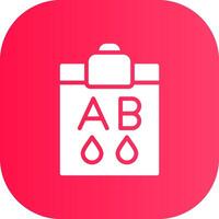 Blood Type Ab Creative Icon Design vector