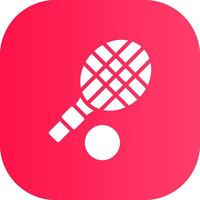 Tennis Racket Creative Icon Design vector