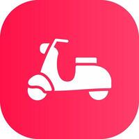 diseño de icono creativo de scooter vector