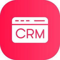 CRM Creative Icon Design vector