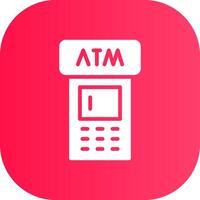 ATM Machine Creative Icon Design vector