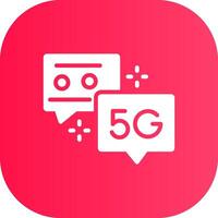 5G Creative Icon Design vector