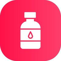 Water Bottle Creative Icon Design vector