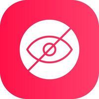 Blindness Creative Icon Design vector