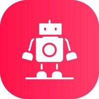 diseño de icono creativo robot vector