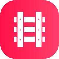 Train Tracks Creative Icon Design vector