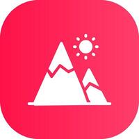 Mountain Creative Icon Design vector