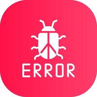 diseño de icono creativo de error vector