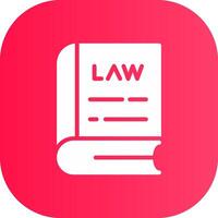 Law Book Creative Icon Design vector