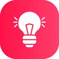 Light Bulb Creative Icon Design vector