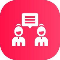 Discuss Creative Icon Design vector