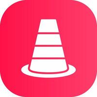 Traffic Cone Creative Icon Design vector