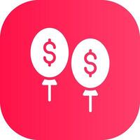 Balloon Payment Creative Icon Design vector