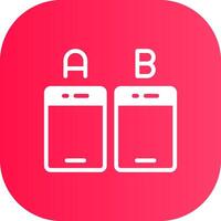 Ab Testing Creative Icon Design vector