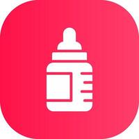 Feeding Bottle Creative Icon Design vector
