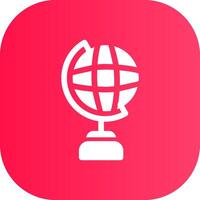 Globe Stand Creative Icon Design vector