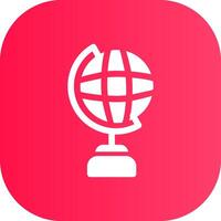 Globe Stand Creative Icon Design vector