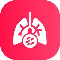 Lung Cancer Creative Icon Design vector