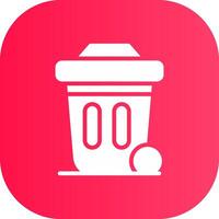 Dustbin Creative Icon Design vector