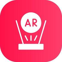 Augmented Reality Creative Icon Design vector