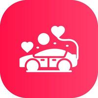 Wedding Car Creative Icon Design vector