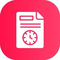 Schedule Creative Icon Design vector