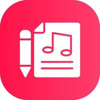 Music Score Creative Icon Design vector