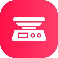 Food Scale Creative Icon Design vector