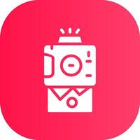 Instant Camera Creative Icon Design vector