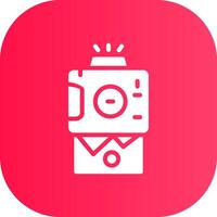 Instant Camera Creative Icon Design vector