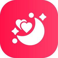 Honeymoon Creative Icon Design vector