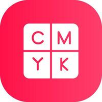 diseño de icono creativo cmyk vector