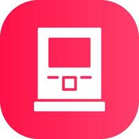 Atm Machine Creative Icon Design vector