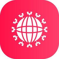 Global Network Creative Icon Design vector