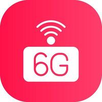 6G Network Creative Icon Design vector