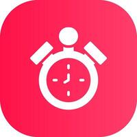 Alarm Clock Creative Icon Design vector