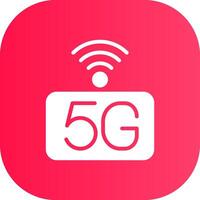 5g red creativo icono diseño vector