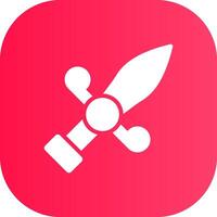 Dagger Creative Icon Design vector