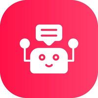 Chatbot Creative Icon Design vector